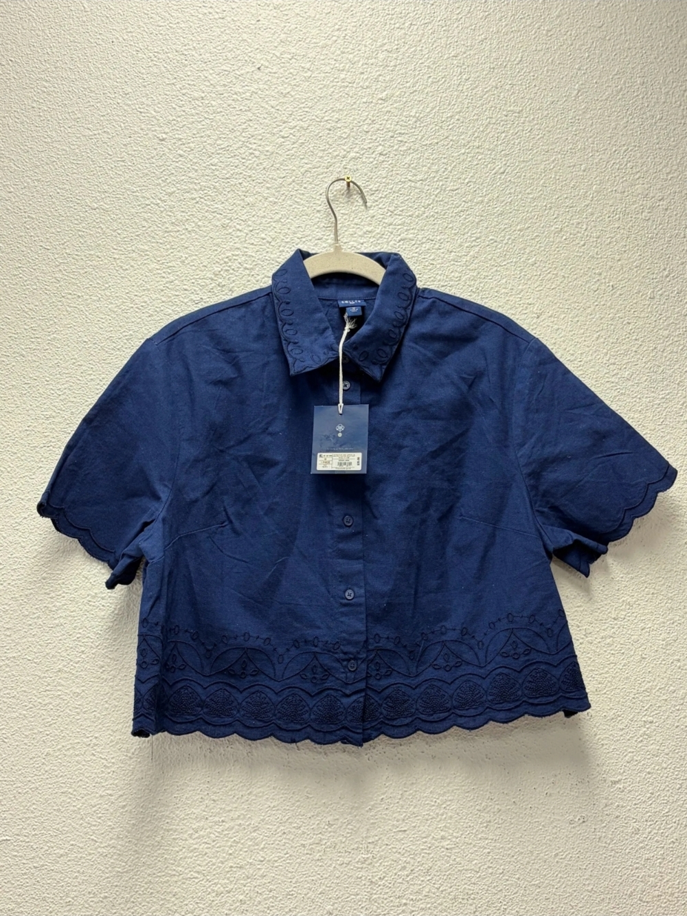 Womens Button Down Shirt Roller Rabbit Size Medium #501